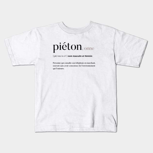 Piéton Kids T-Shirt by AxelCardinaels